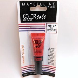 Color Jolt Lip Paint Orange Outburst Lip Gloss Liquid Lip Pigment Maybelline